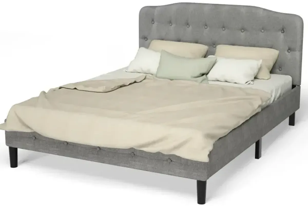 Queen Size Upholstered Headboard with Adjustable Heights