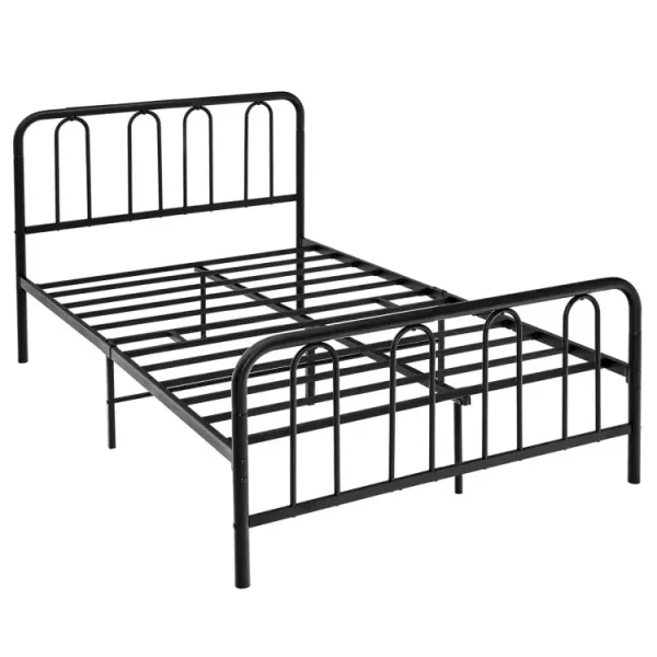 Full/Queen/King Size Metal Bed Frame with Headboard and Footboard