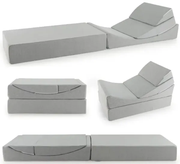 4-in-1 Convertible Folding Sofa Bed with High-Density Foam