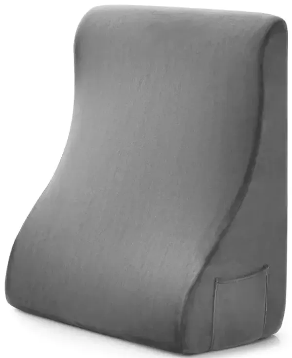 Bed Wedge Pillow with Tablet Pillow Stand and Side Pockets