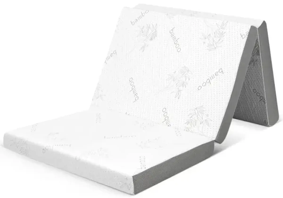 4 Inch Tri-fold Cool Gel Memory Foam Mattress