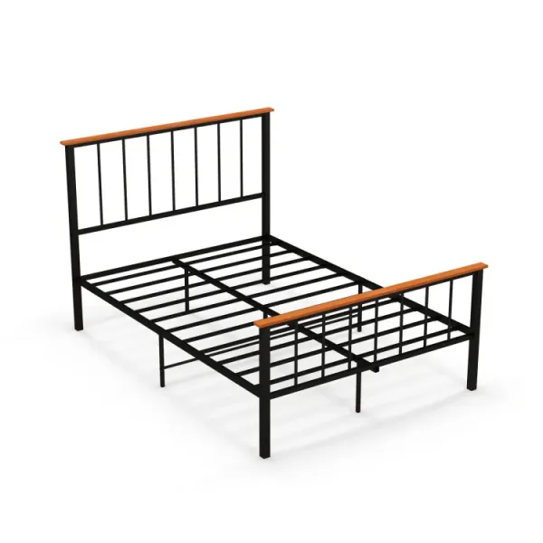 Bed Frame with Headboard and Footboard