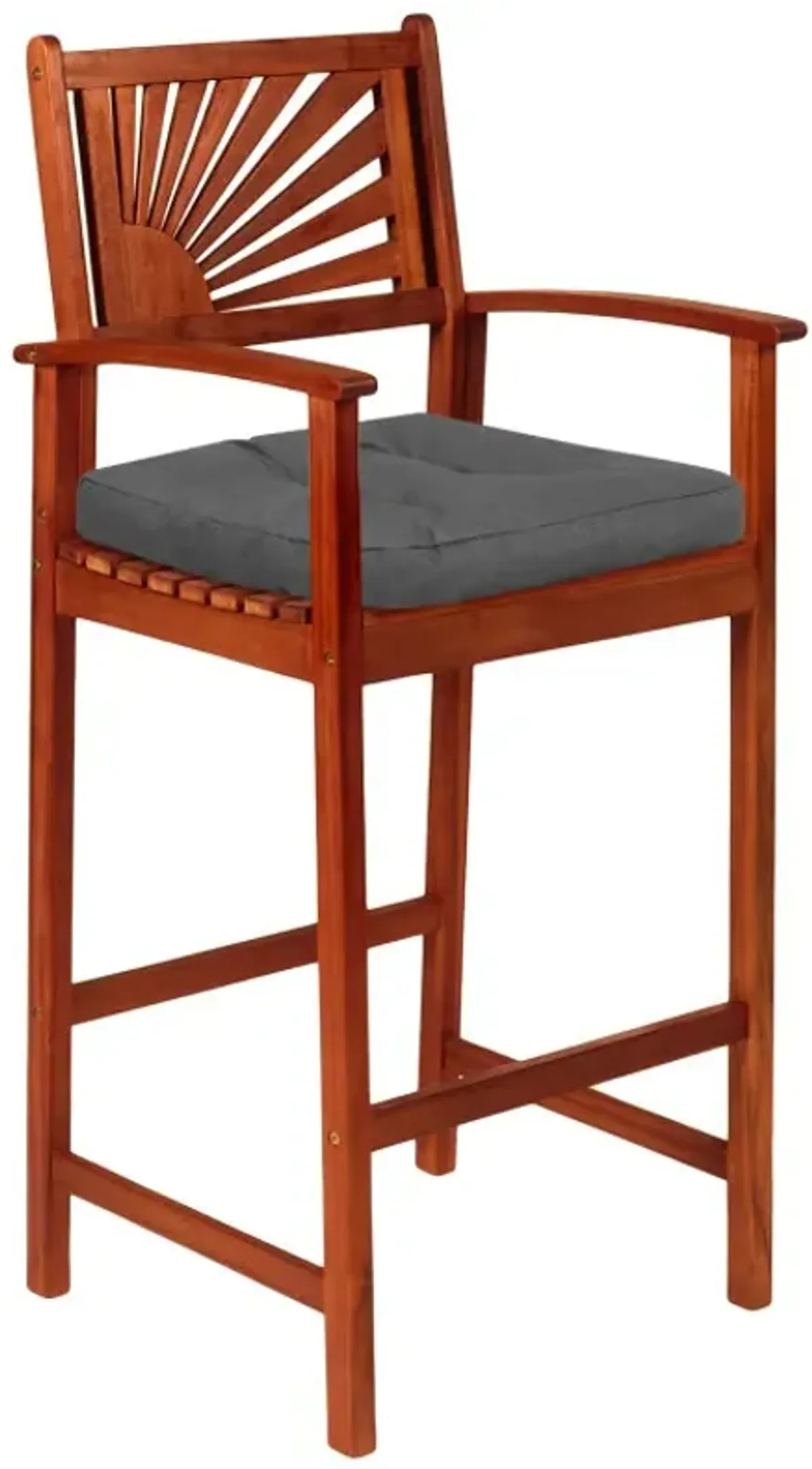 4 Pack 17.5 x 17 Inch U-Shaped Chair Pads with Polyester Cover