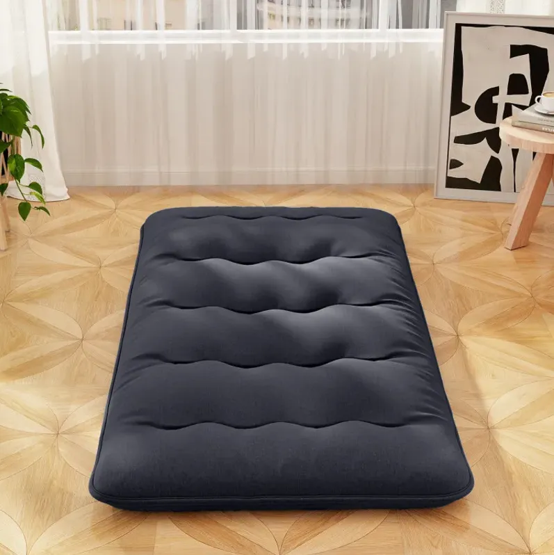 Futon Mattress with Washable Cover and Foldable Mat