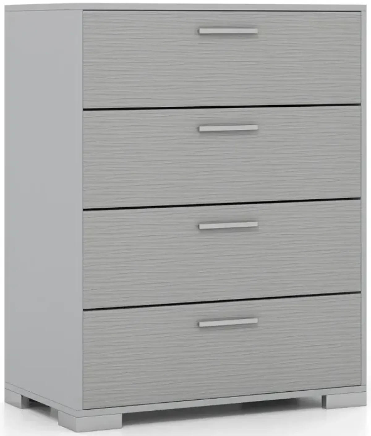 4 Drawer Storage Cabinet with Metal Legs Handles with Anti-Toppling Devices