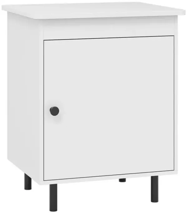 Nightstand Mid Century End Tables with Door