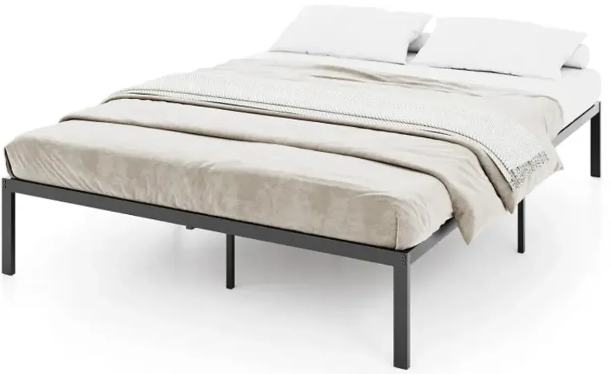 Full/Queen/King Size Metal Bed Frame Heavy Duty Support Slats Mattress Foundation