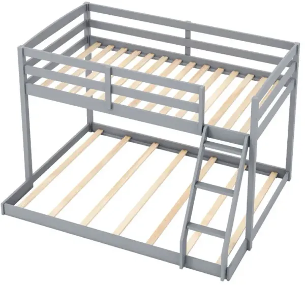 Twin Over Full Bunk Bed Low Floor Bunk Bed Frame
