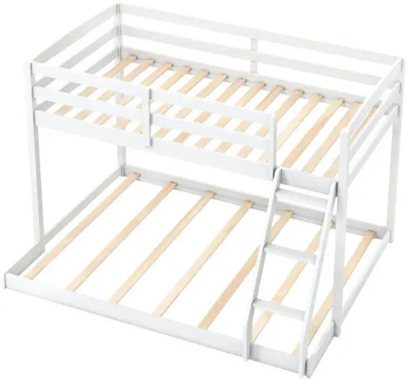 Twin Over Full Bunk Bed Low Floor Bunk Bed Frame