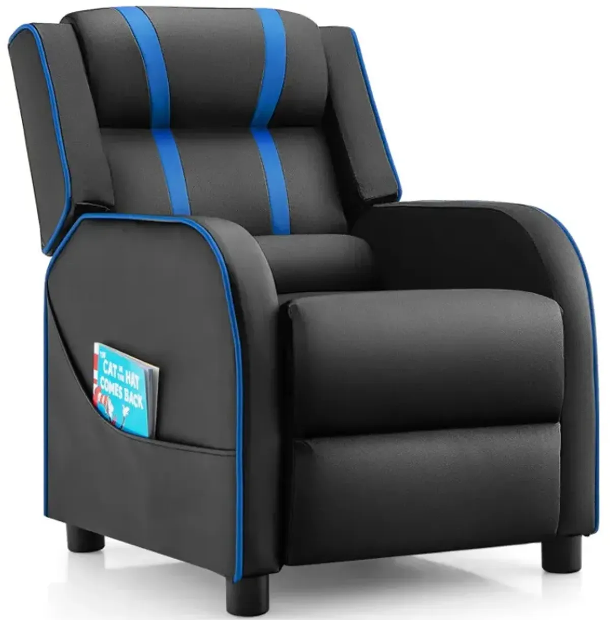 Kids Recliner Chair with Side Pockets and Footrest