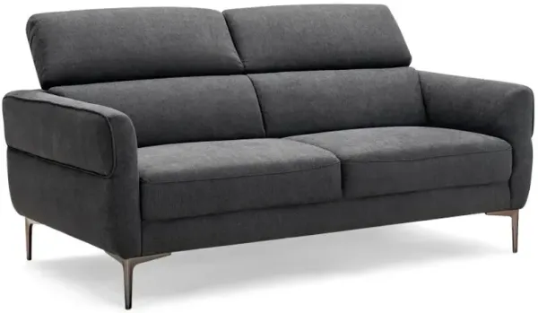 72.5 Inch Modern Fabric Loveseat Sofa Couch with Adjustable Headrest