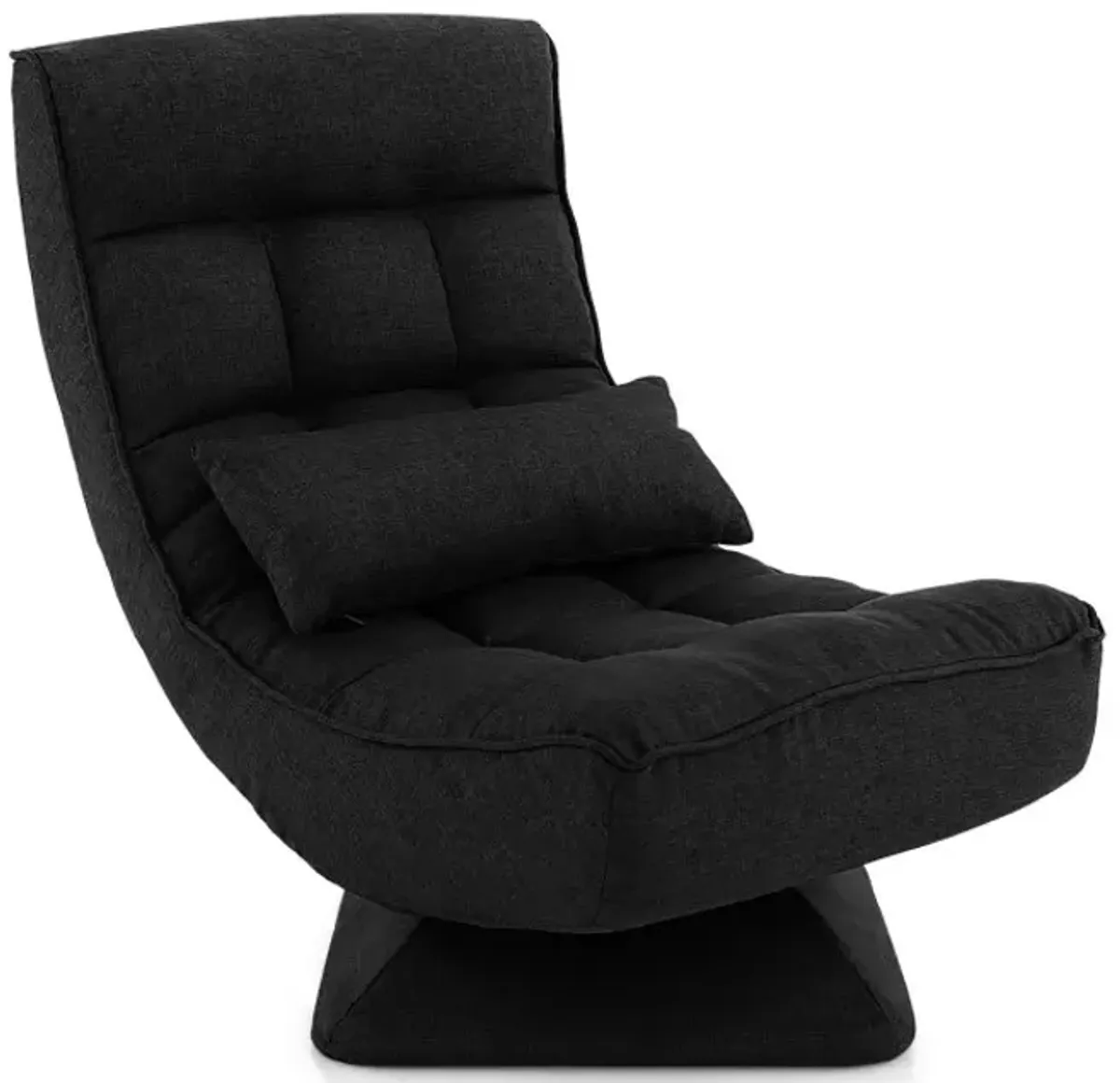 5-Level Adjustable 360° Swivel Floor Chair with Massage Pillow