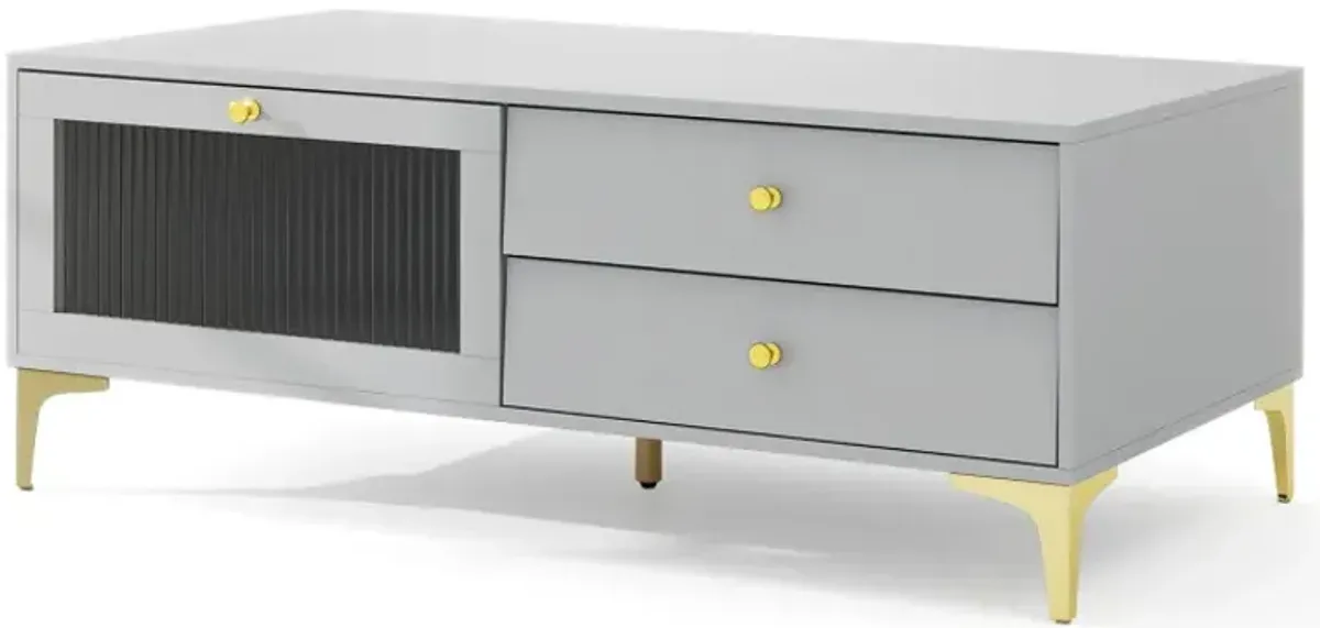 TV Stand with Compartment and Drawers for 55 Inch TV