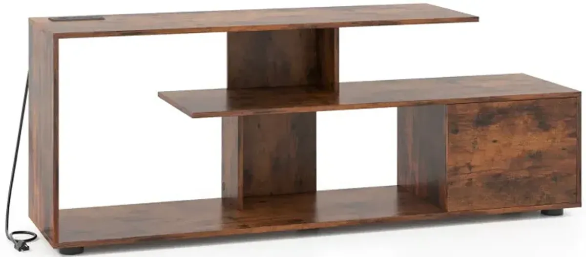 60 Inch Entertainment Center TV Stand with Power Outlet