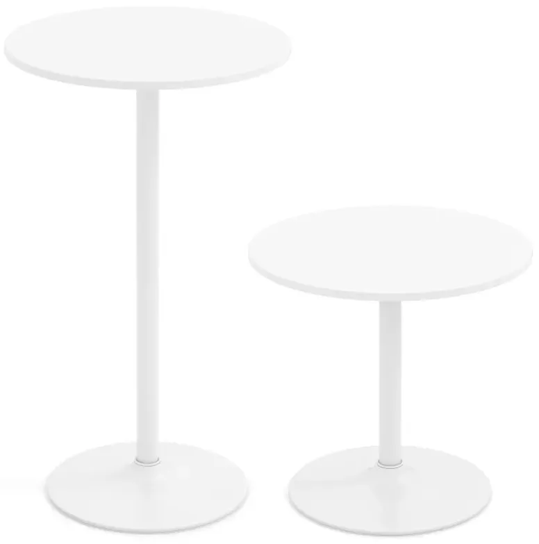 Round Bistro Table 40 Inch Bar Height Tall Coffee Cocktail Table