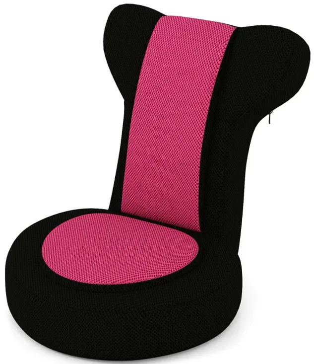 Floor Comfy Gaming Leisure Chair with Adjustable Headrest and Backrest