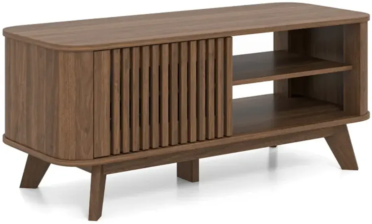 Rectangular Coffee Table with Storage and Adjustable Shelves