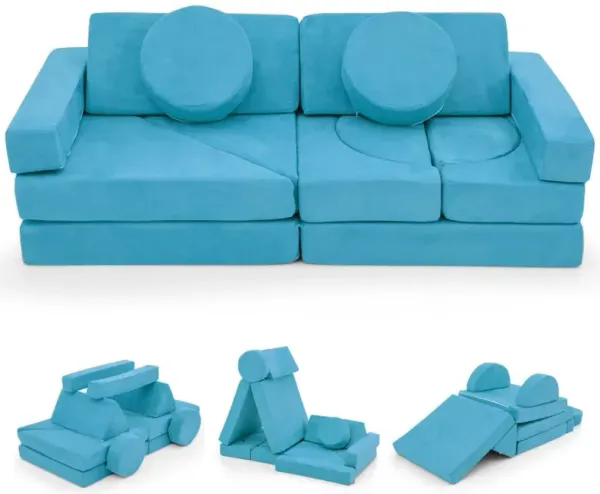 14 PCS Modular Kids Play Couch for Playroom and Bedroom