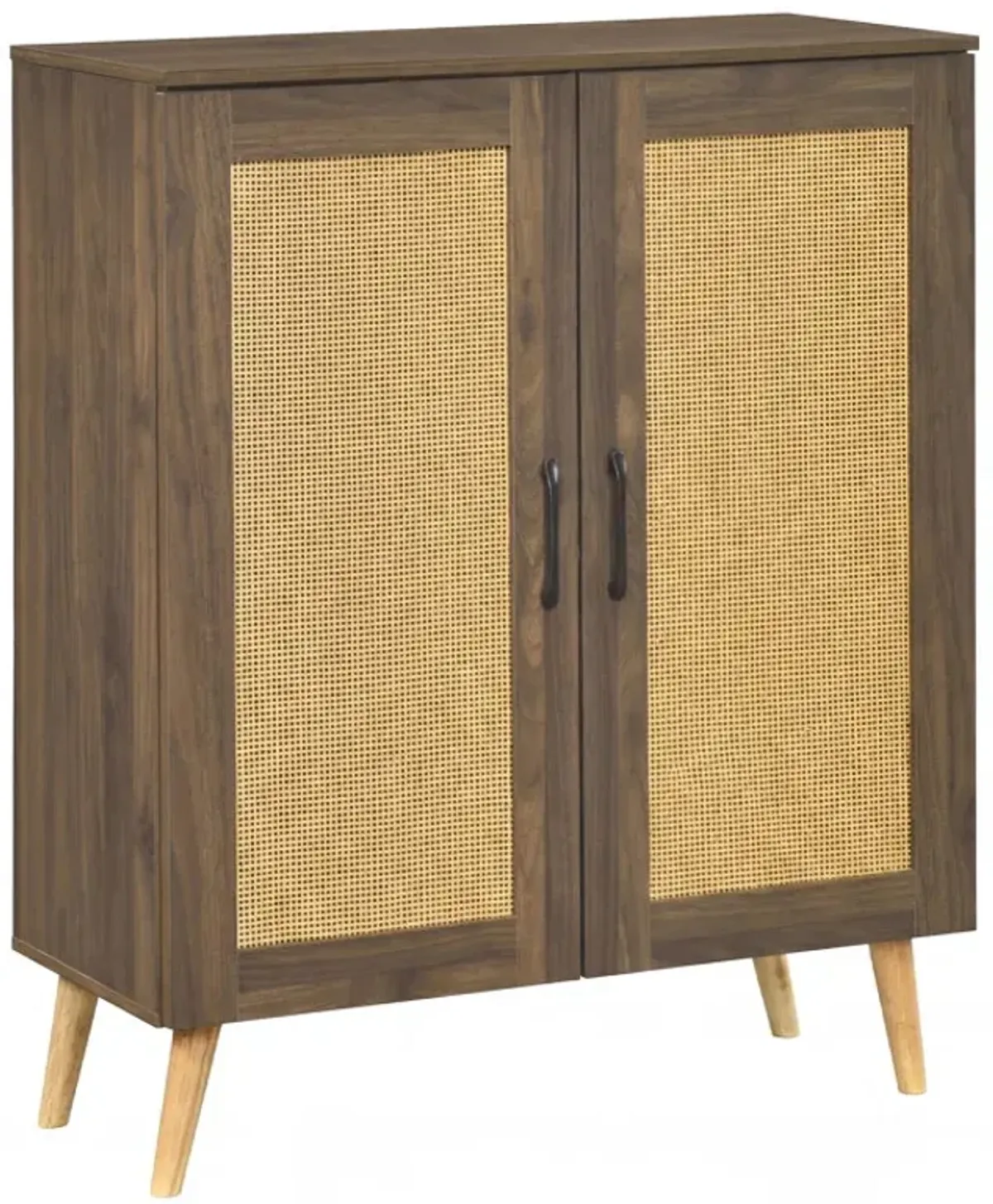 5-Tier Rattan Shoe Cabinewith 3 Removable Shelves