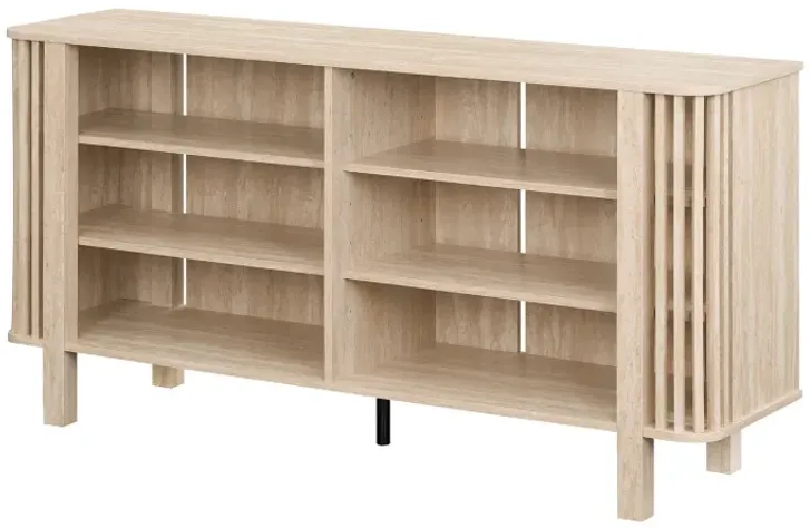 59 Inch TV Stand for TVs Up to 55 Inches with Adjustable Shelves