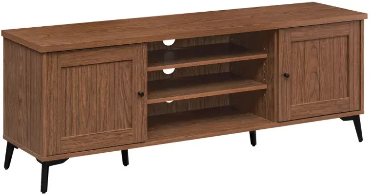 2-Door TV Stand for TVs up to 65 Inch Mid Century Modern Entertainment Center