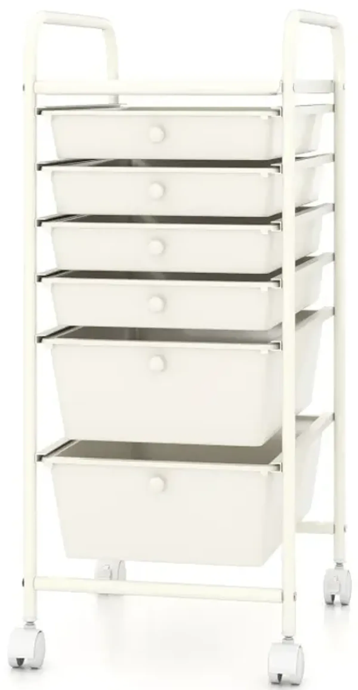 Multifunctional 6 Drawers Rolling Storage Cart Organizer