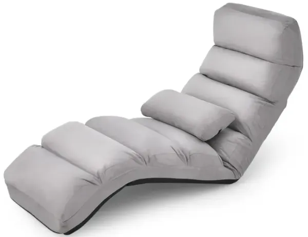 Folding Lazy Sofa Couch with Pillow