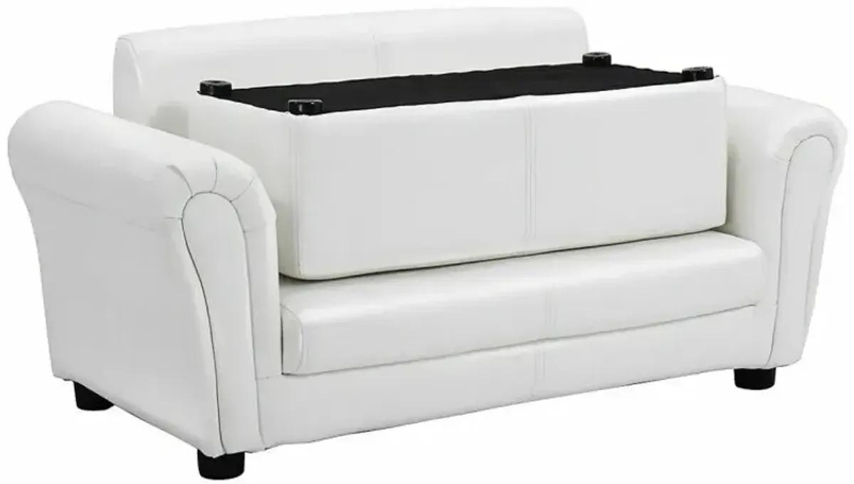 Kid's Double Couch Lounge sofa with Ottoman