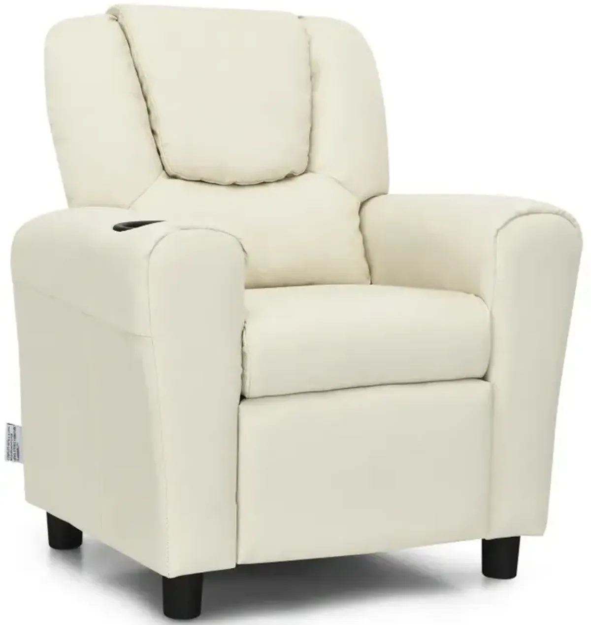 Children's PU Leather Recliner Chair with Front Footrest