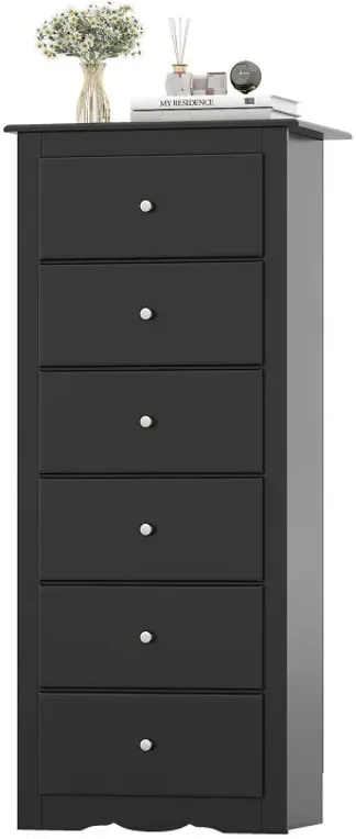 6 Drawers Chest Dresser Clothes Storage for Bedroom Furniture Cabinet