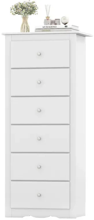 6 Drawers Chest Dresser Clothes Storage for Bedroom Furniture Cabinet