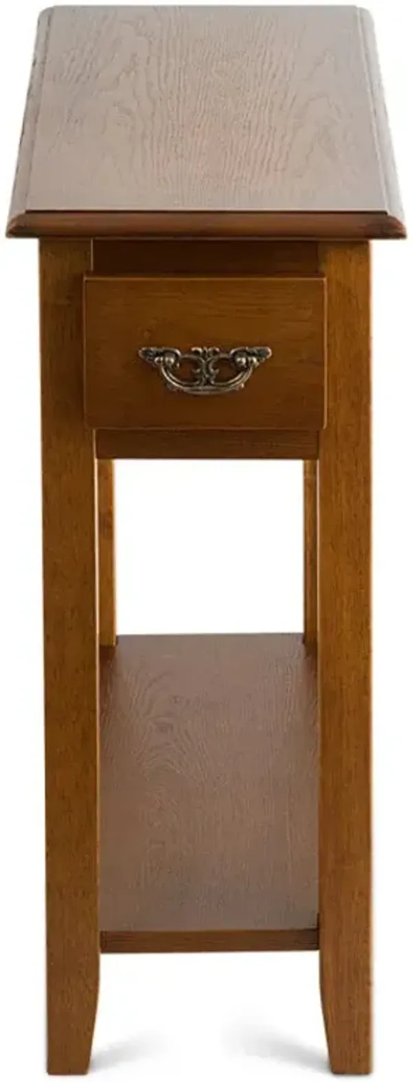 2 Tier End Bedside Sofa Side Table Narrow Nightstand