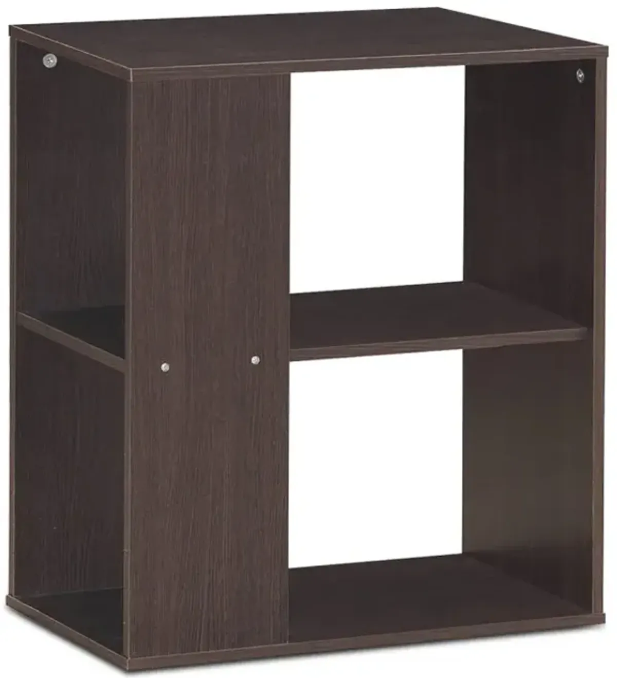 3-Tier End Table with Open Storage and Foot Pads