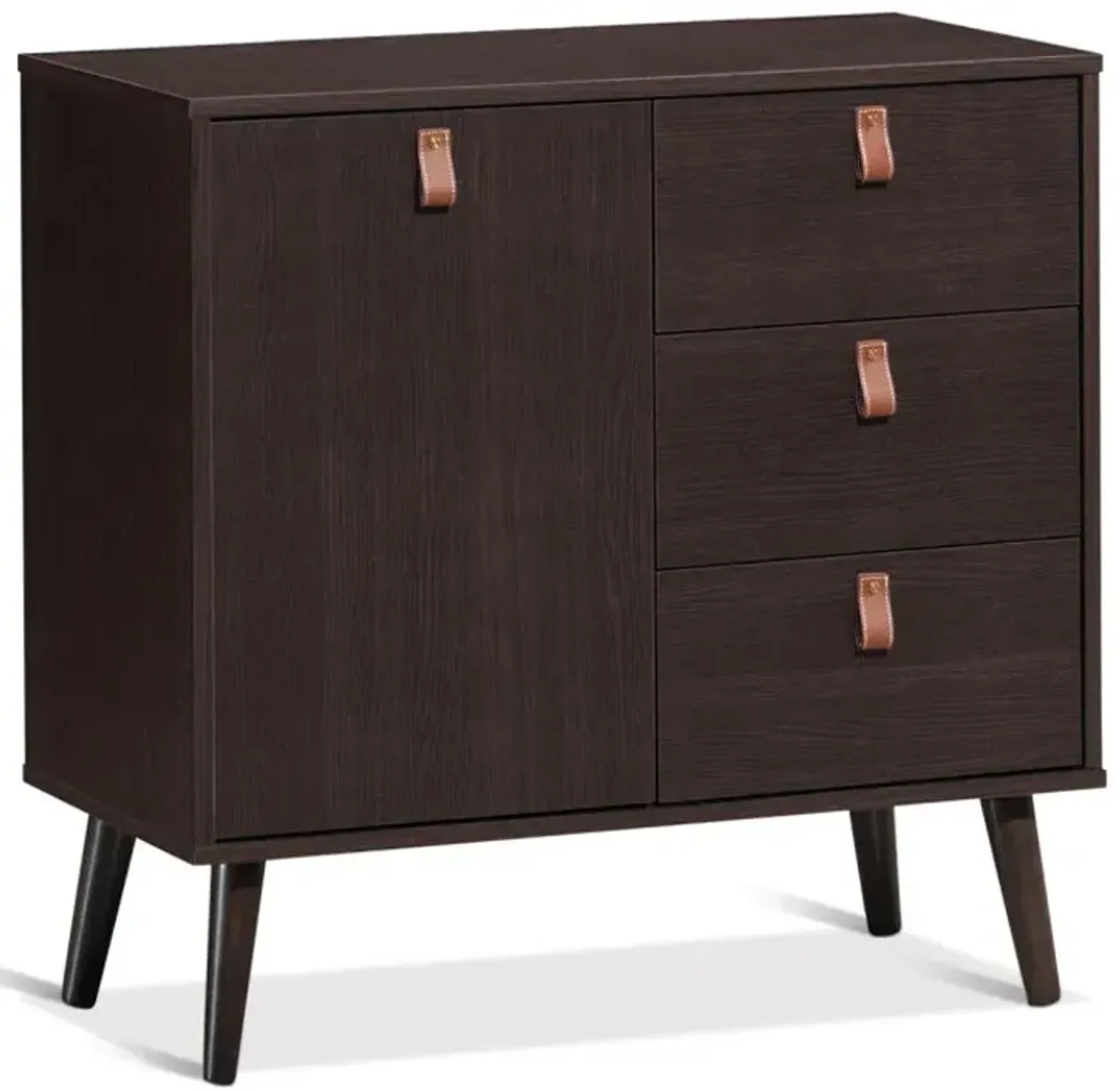 3-drawer Sideboard Storage Display Cabinet