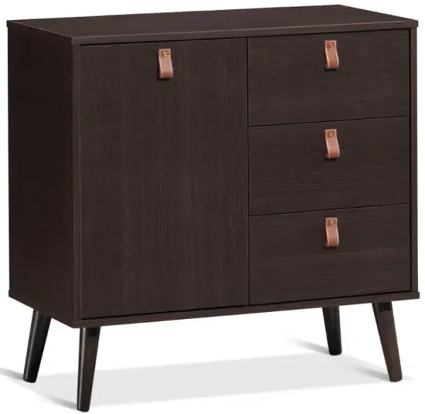 3-drawer Sideboard Storage Display Cabinet