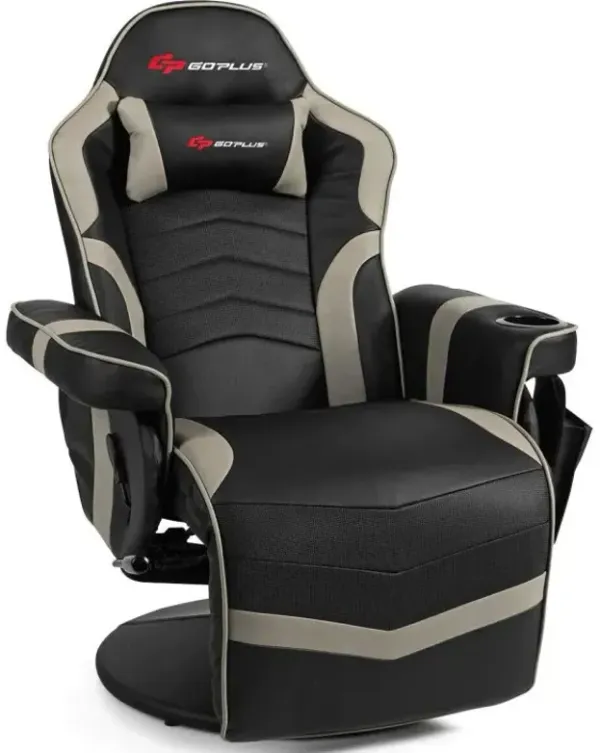 Ergonomic High Back Massage Gaming Chair Gaming Recliner with Pillow