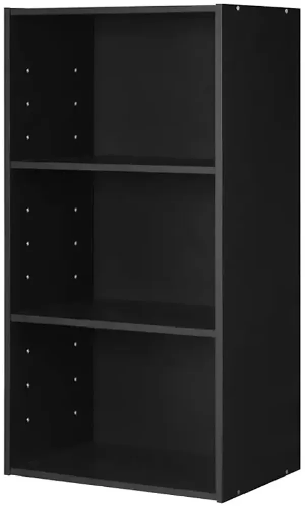 3 Open Shelf Bookcase Modern Storage Display Cabinet