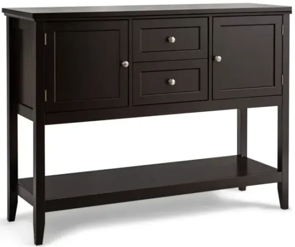 Wooden Sideboard Buffet Console Table with Drawers and Storage