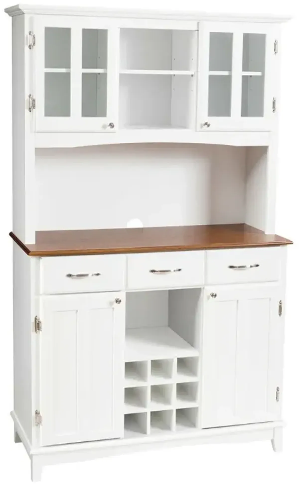 Kitchen Storage Cabinet Cupboard with Wine Rack and Drawers