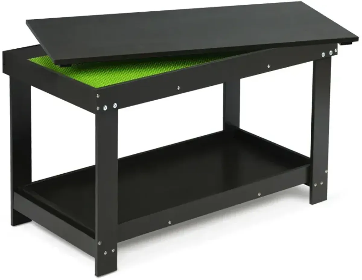 Patented Solid Multifunctional Wood Kids Activity Play Table