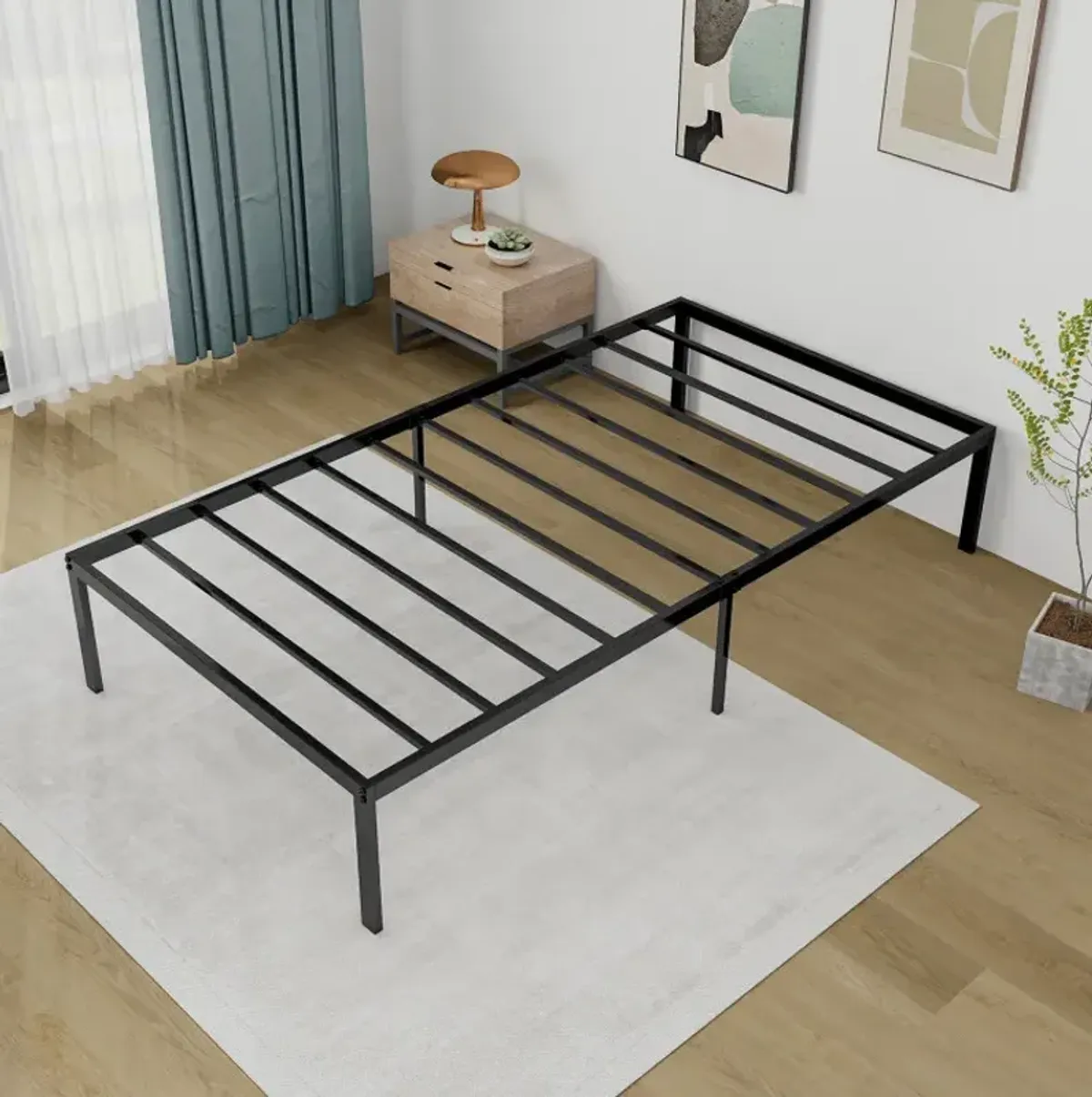 Heavy Duty Metal Platform Bed Frame