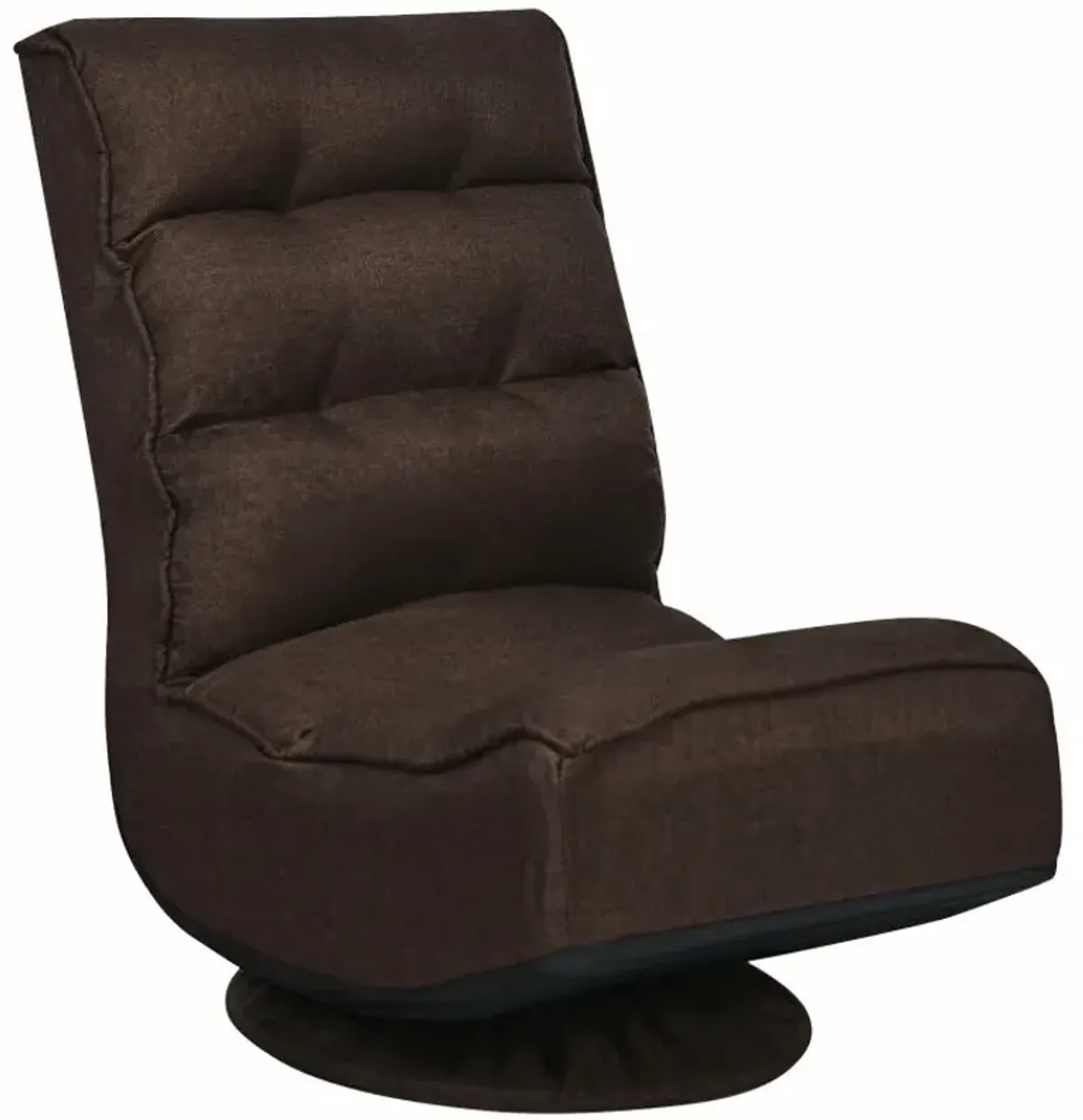 360-Degree Swivel Folding Floor Gaming Chair with Adjustable Backrest