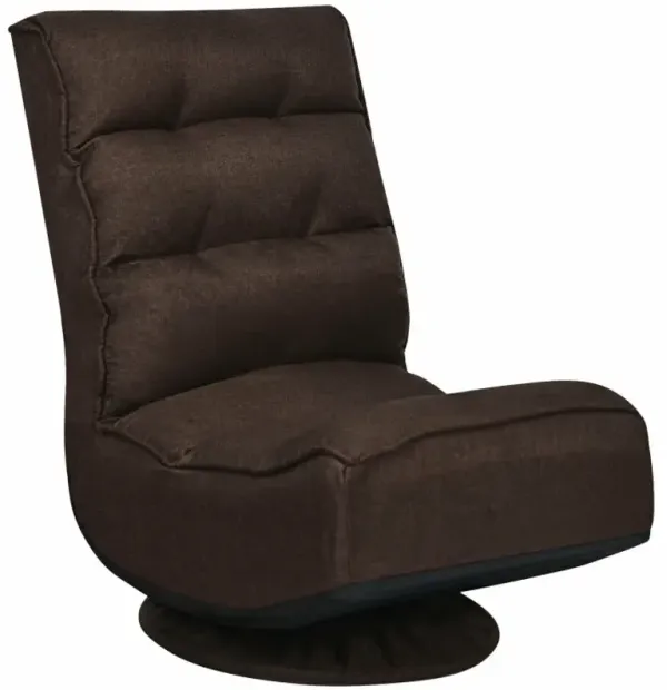 360-Degree Swivel Folding Floor Gaming Chair with Adjustable Backrest