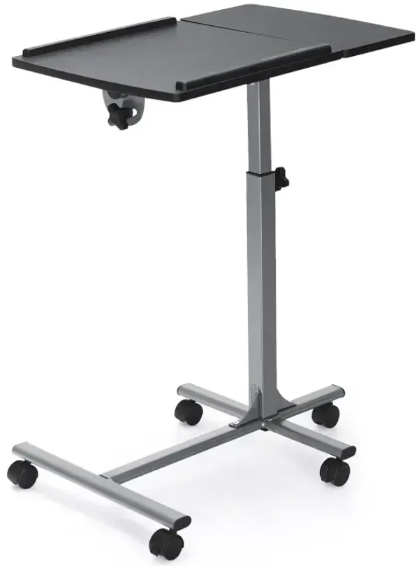 Adjustable Angle Height Rolling Laptop Table