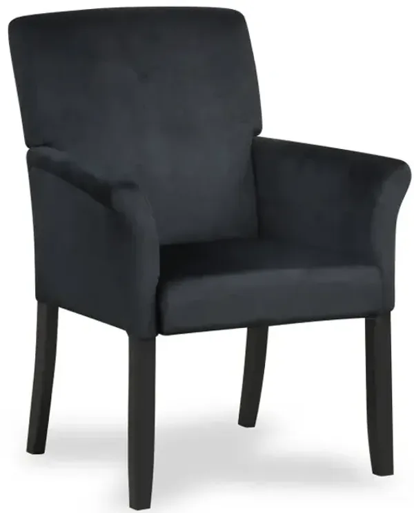 Fabric Upholstered Executive Guest Armchair with Rubber Wood Legs