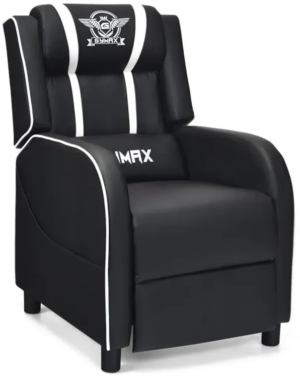 Massage Gaming Recliner PU Leather Chair with Footrest