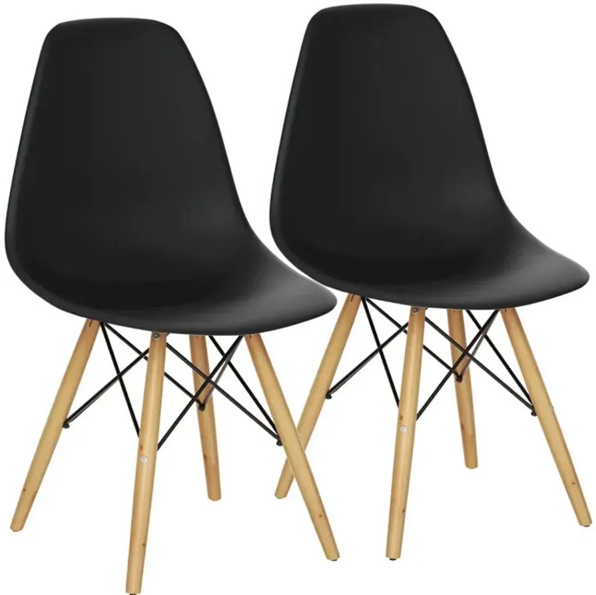 Modern Set of 2 Mid-Century DSW Dining Side Chair