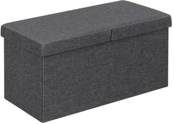 30 Inch Folding Storage Ottoman with Lift Top