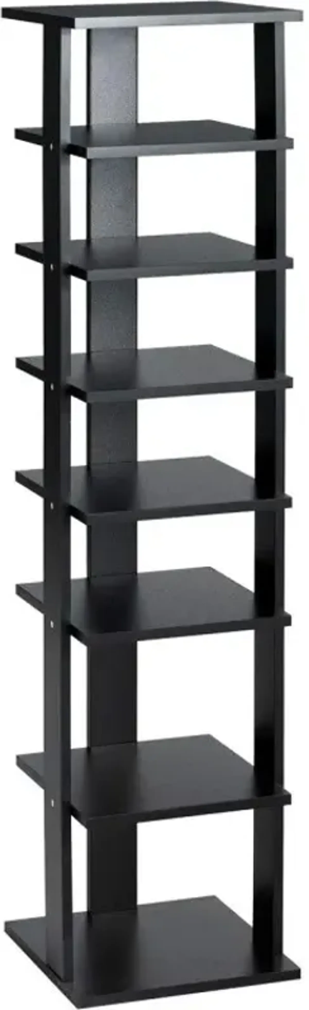 7-Tiers Vertical Wooden Space Saving Shoe Rack for Front Door