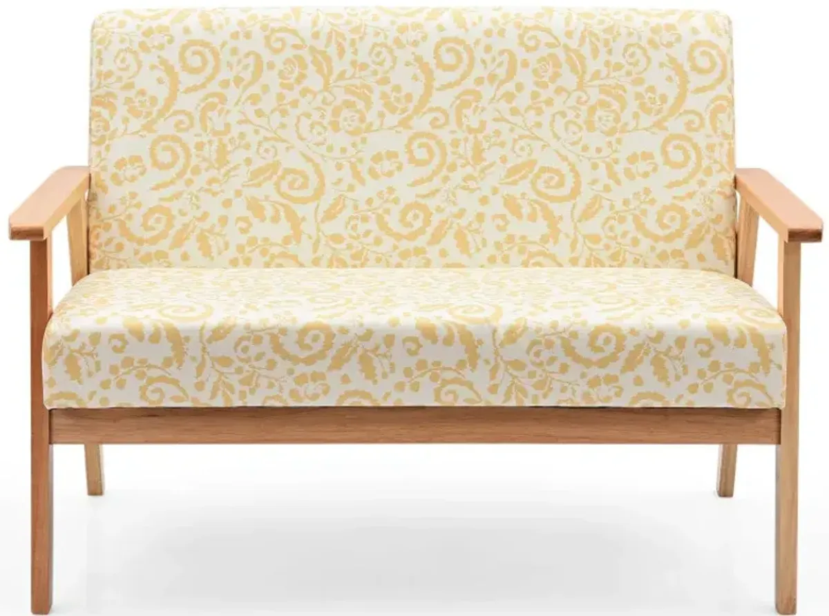 Modern Fabric Loveseat Sofa Couch Upholstered 2-Seat Armchair